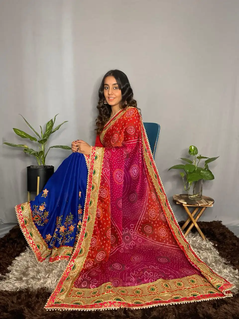 Rangoli Kavya Blue Color Chiffon Material Double Shaded Saree Casual, Party Wear, Wedding, Events, Etc. Expected Delivery 4-6 Working Days 1799/- | Bollywood Sarees, Creative Sarees, Designer Sarees, Embroidered Sarees, Ethnic Saree, Modern Digital sarees, Party Wear Sarees, Sarees