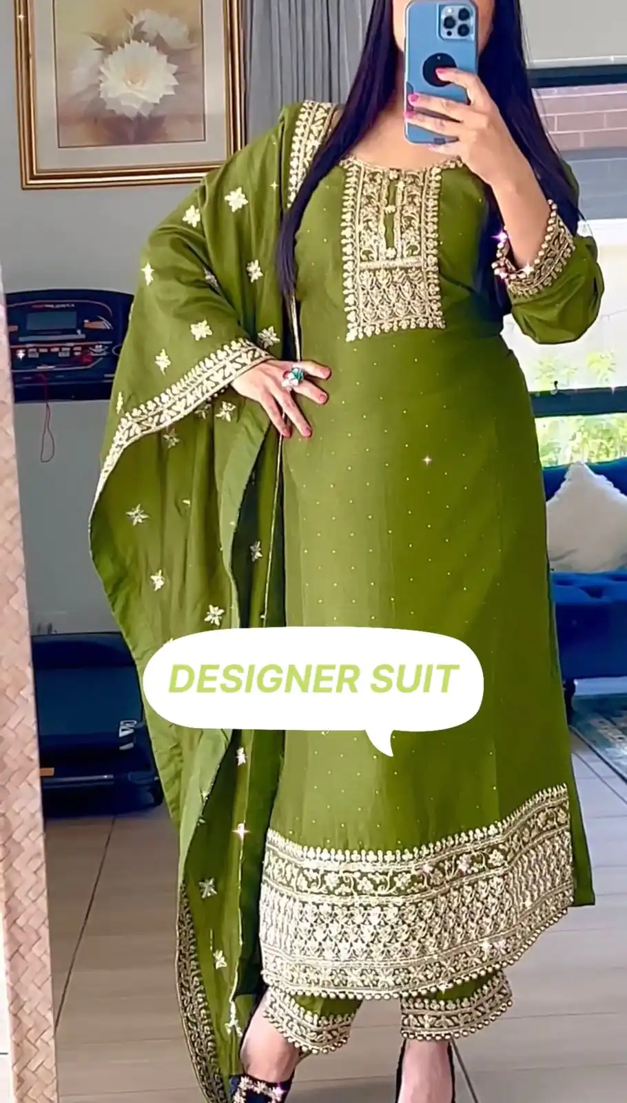 SSR 467 Green Chinnon Silk Embroidery Sequins Sharara Suit Wedding, Party, Festive, Events Etc.   Expected Delivery 4-6 Working Days @1999/- | Casual Suits, Creative suits, Designer Suits, Palazzo Suits, Party Wear Suits, Salwar suit, Straight Suits