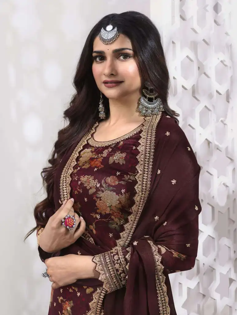 FC Swara 65585 Maroon Color Vichitra Digital Print Embroidery Salwar Suit Wedding, Party, Festive events, etc. Expected Delivery 4-6 Working Days @2699/- | Casual Suits, Jump Suits, Creative suits, Designer Suits, Palazzo Suits, Party Wear Suits, Patiala Suits, Salwar suit, Straight Suits