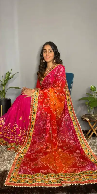 Rangoli Kavya Pink Color Chiffon Material Double Shaded Saree Casual, Party Wear, Wedding, Events, Etc. Expected Delivery 4-6 Working Days 1799/- | Bollywood Sarees, Creative Sarees, Designer Sarees, Embroidered Sarees, Ethnic Saree, Modern Digital sarees, Party Wear Sarees, Sarees