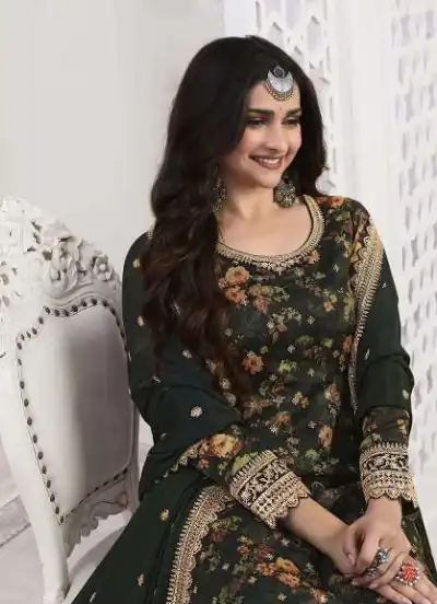 FC Swara 65582 Stone Green Color Vichitra Digital Print Embroidery Salwar Suit Wedding, Party, Festive events, etc.  Expected Delivery  4-6 Working Days @2699 | Casual Suits, Jump Suits, Creative suits, Designer Suits, Palazzo Suits, Party Wear Suits, Patiala Suits, Salwar suit, Straight Suits