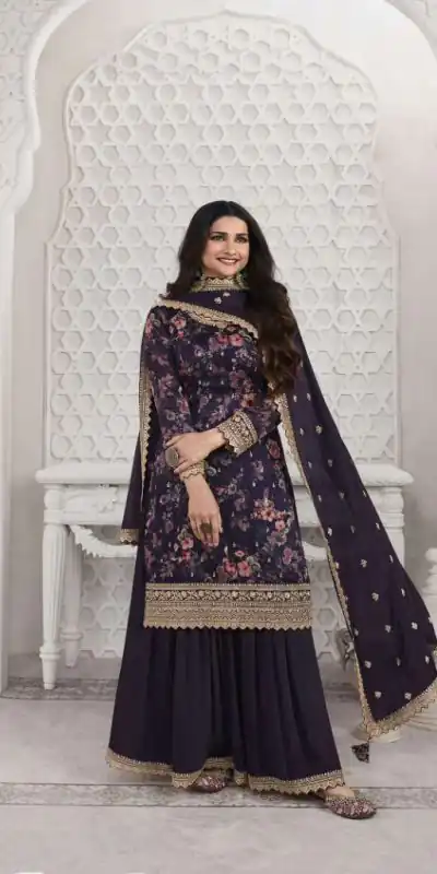 FC Swara 65584 Violet Color Vichitra Digital Print Embroidery Salwar Suit Wedding, Party, Festive events, etc.  Expected Delivery  4-6 Working Days @2699/- | Casual Suits, Jump Suits, Creative suits, Designer Suits, Palazzo Suits, Party Wear Suits, Patiala Suits, Salwar suit, Straight Suits