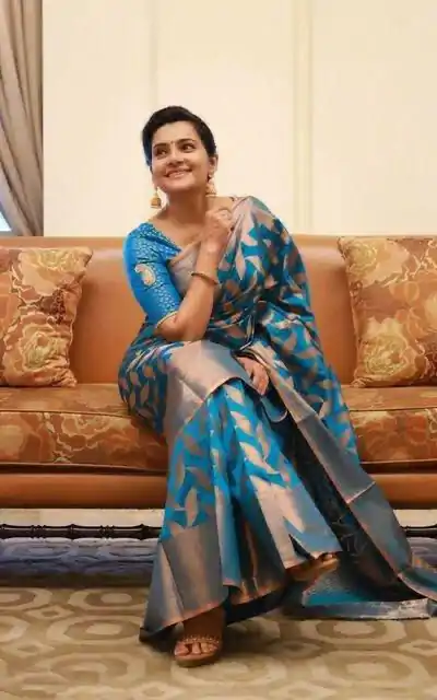 KP 4057 Blue Color Soft Lichi Silk Jacquard On All Over Saree Casual, Party Wear, Wedding, Events Etc. Expected Delivery 4-6 Working Days @1349/- | Embroidered Sarees, Bollywood Sarees, Creative Sarees, Designer Sarees, Ethnic Saree, Modern Digital sarees, Party Wear Sarees, Sarees