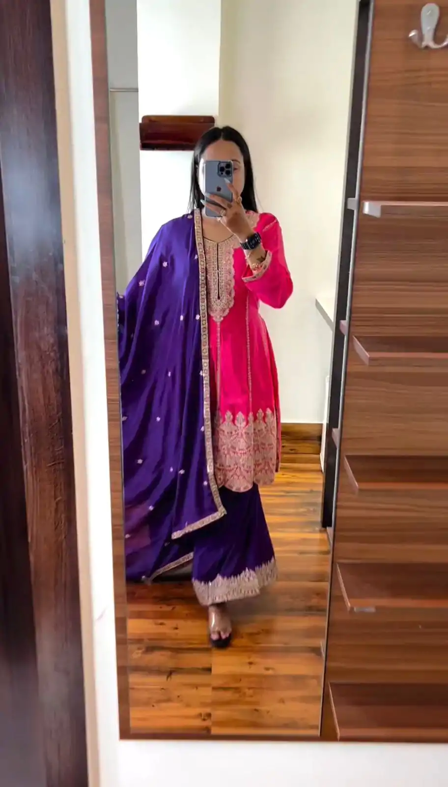 KD 1466 Pink Color Chinon Silk Sequence Work Salwar Suit Casual, Party, Festive, Events Wedding Etc.  Expected Delivery 4-6 Working Days @3049/- | Casual Suits, Creative suits, Designer Suits, Palazzo Suits, Party Wear Suits, Salwar suit, Straight Suits