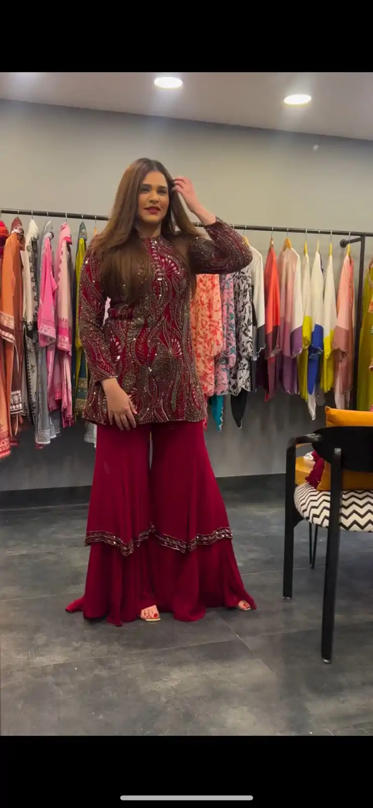 BE 257 Red Color Georgette Sequence Embroidery Salwar Suit Wedding, Party, Festive events, etc.  Expected Delivery  4-6 Working Days @2399/- | Casual Suits, Creative suits, Designer Suits, Palazzo Suits, Party Wear Suits, Patiala Suits, Salwar suit, Straight Suits