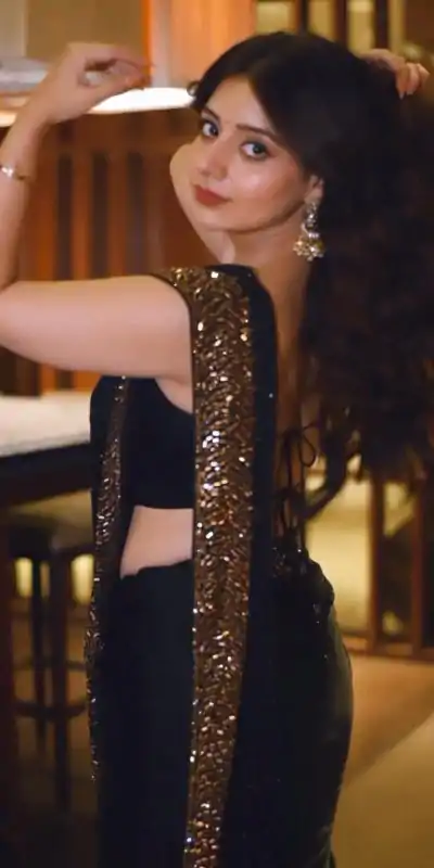 KD 477 Black Color Faux Georgette Thread Sequence Work Saree Casual, Party Wear, Wedding, Events Etc. Expected Delivery 4-6 Working Days @1799/- | Bollywood Sarees, Creative Sarees, Designer Sarees, Embroidered Sarees, Ethnic Saree, Modern Digital sarees, Party Wear Sarees, Sarees