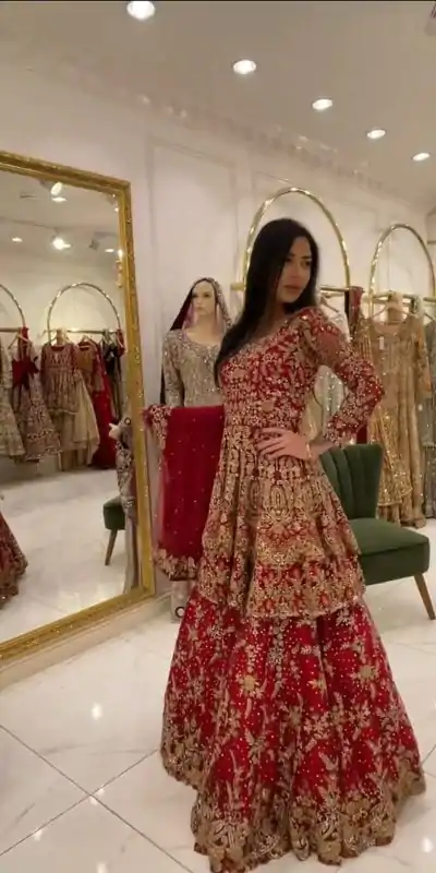 KD 1464 Red Color Georgette Thread Sequence Lehenga Choli Casual, Party Wear, Wedding, Events Etc. Expected Delivery 4-6 Working Days @2399/- | Bollywood Lehenga, Creative Lehenga, Designer Lehenga, Embroidered Lehenga, Lehenga, Party Wear Lehenga