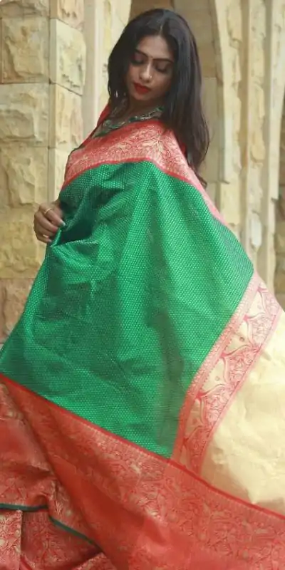 KP 1022 Green Color Soft Lichi Silk Jacquard On All Over Saree Casual, Party Wear, Wedding, Events Etc. Expected Delivery 4-6 Working Days @1449/- | Bollywood Sarees, Creative Sarees, Designer Sarees, Embroidered Sarees, Ethnic Saree, Modern Digital sarees, Party Wear Sarees, Sarees