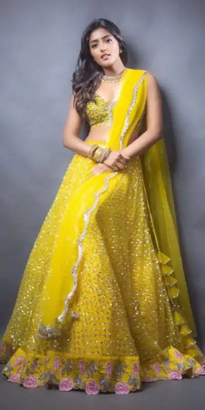 BD 1228 Yellow Color Soft Mono Embroidered Lehenga Choli Casual, Wedding, Festive, Events Expected Delivery 4-6 Working Days @1999/- | Bollywood Lehenga, Creative Lehenga, Designer Lehenga, Embroidered Lehenga, Lehenga, Party Wear Lehenga