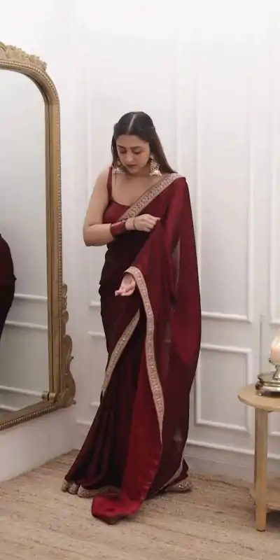 KD 480 Maroon Color Tabby Silk Thread Sequence Work Saree Casual, Party Wear, Wedding, Events Etc. Expected Delivery 4-6 Working Days @1799/- | Bollywood Sarees, Creative Sarees, Designer Sarees, Embroidered Sarees, Ethnic Saree, Modern Digital sarees, Party Wear Sarees, Sarees