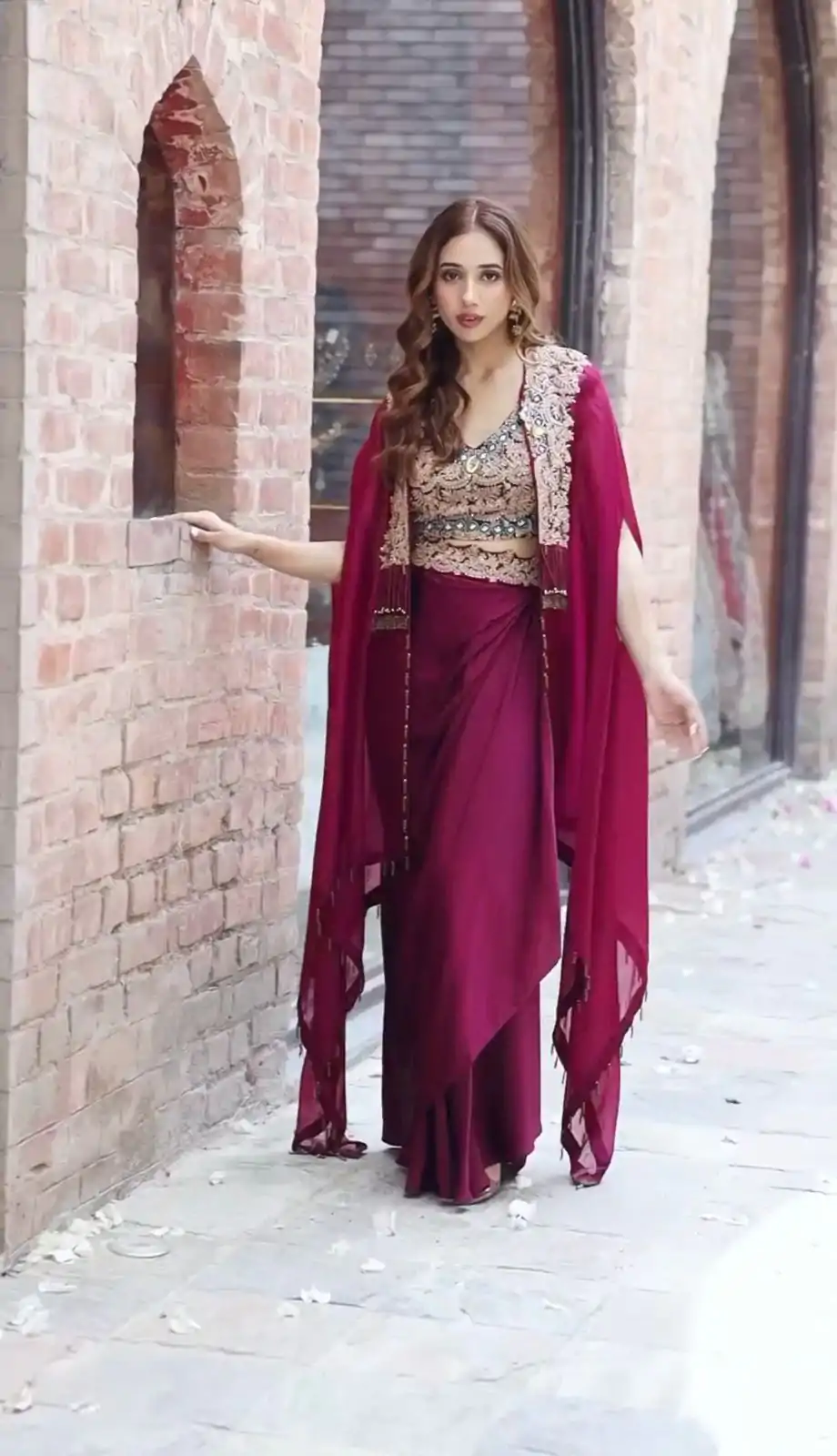 KD 1358 Wine Color Organza silk Thread Sequence Dhoti Salwar Casual, Party Wear, Wedding, Events Etc. Expected Delivery 4-6 Working Days @1849/- | Casual Suits, Jump Suits, Creative suits, Designer Suits, Palazzo Suits, Party Wear Suits, Patiala Suits, Salwar suit, Straight Suits