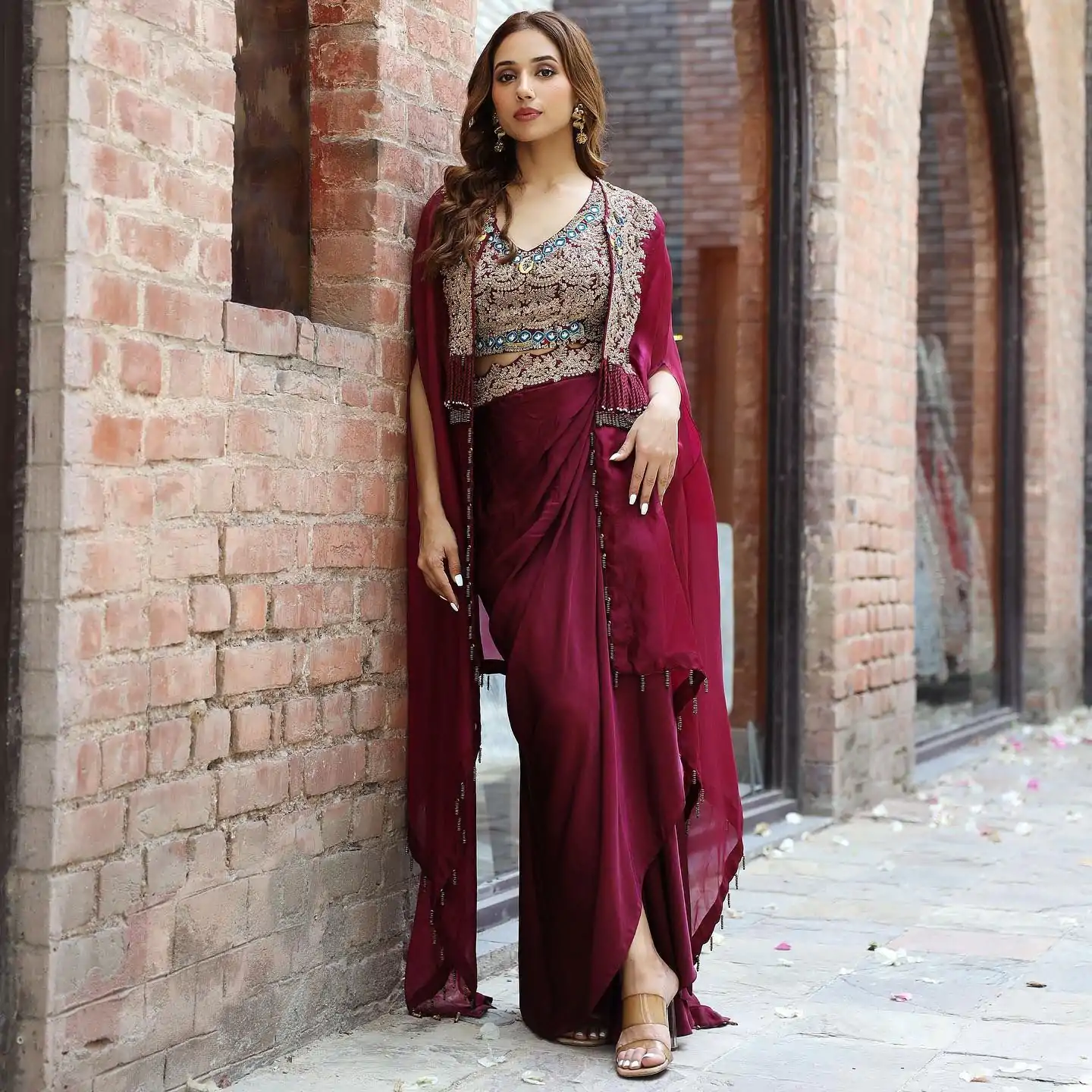 KD 1358 Wine Color Organza silk Thread Sequence Dhoti Salwar Casual, Party Wear, Wedding, Events Etc. Expected Delivery 4-6 Working Days @1849/- | Casual Suits, Jump Suits, Creative suits, Designer Suits, Palazzo Suits, Party Wear Suits, Patiala Suits, Salwar suit, Straight Suits