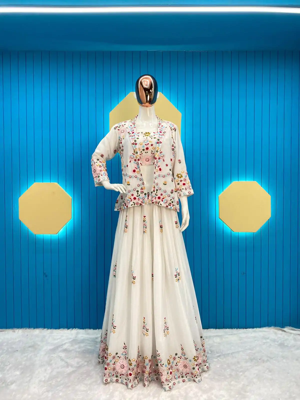 LG 1855 White Color Chinon Sequence Embroidery Lehenga Choli Traditional Wear, Festive, Wedding, Events Expected Delivery 4-6 Working Days @3249/- | Bollywood Lehenga, Creative Lehenga, Designer Lehenga, Embroidered Lehenga, Lehenga, Party Wear Lehenga