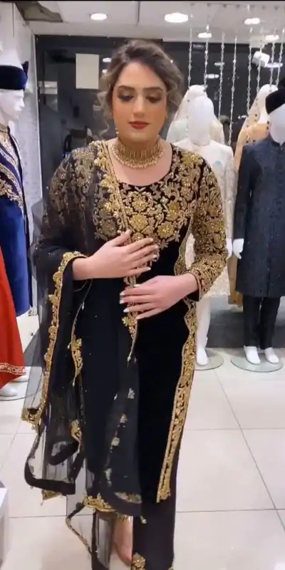 KD 1264 Black Color Georgette Digital Printed Work Salwar Suit Casual, Party, Festive, Events Wedding Etc. Expected Delivery 4-6 Working Days @1999/- | Casual Suits, Creative suits, Designer Suits, Palazzo Suits, Party Wear Suits, Salwar suit, Straight Suits