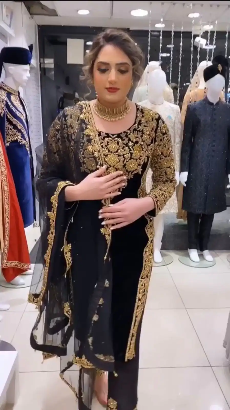 KD 1264 Black Color Georgette Digital Printed Work Salwar Suit Casual, Party, Festive, Events Wedding Etc.  Expected Delivery 4-6 Working Days @1999/- | Casual Suits, Creative suits, Designer Suits, Palazzo Suits, Party Wear Suits, Salwar suit, Straight Suits