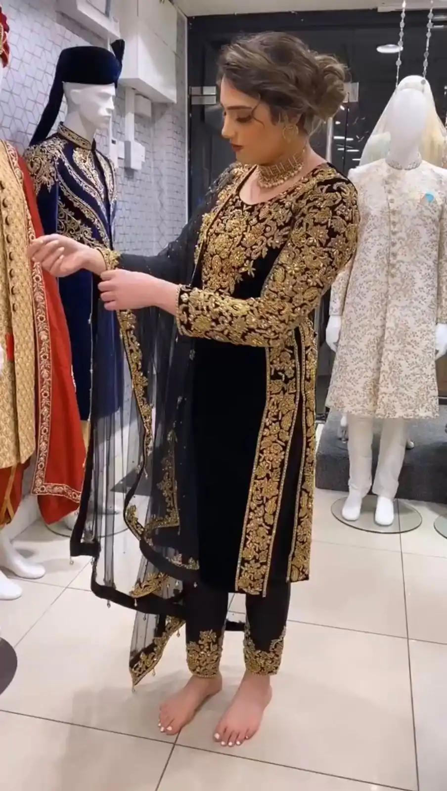 KD 1264 Black Color Georgette Digital Printed Work Salwar Suit Casual, Party, Festive, Events Wedding Etc.  Expected Delivery 4-6 Working Days @1999/- | Casual Suits, Creative suits, Designer Suits, Palazzo Suits, Party Wear Suits, Salwar suit, Straight Suits