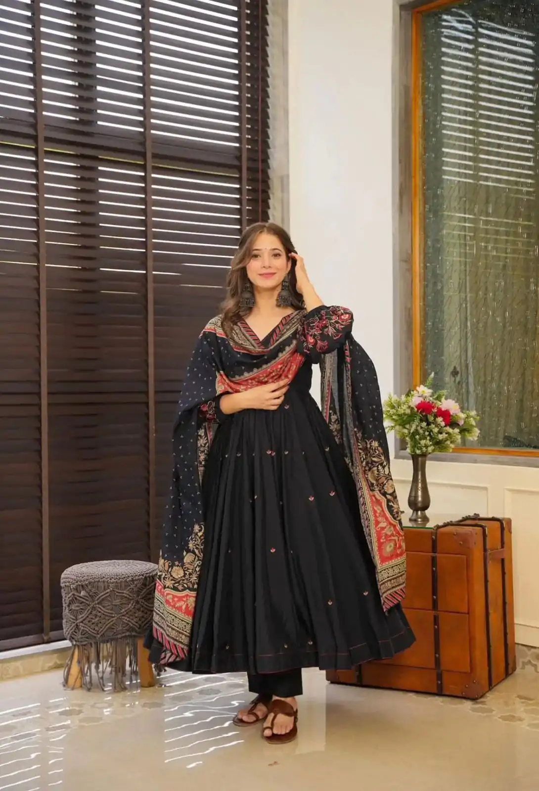 SRK 5171 Black Color Pure Chinnon Silk Embroidery Sequence Salwar Suit Wedding, Party, Festive, Events Expected Delivery 4-6 Working Days @ 1999/- | Casual Suits, Jump Suits, Creative suits, Designer Suits, Palazzo Suits, Party Wear Suits, Patiala Suits, Salwar suit, Straight Suits