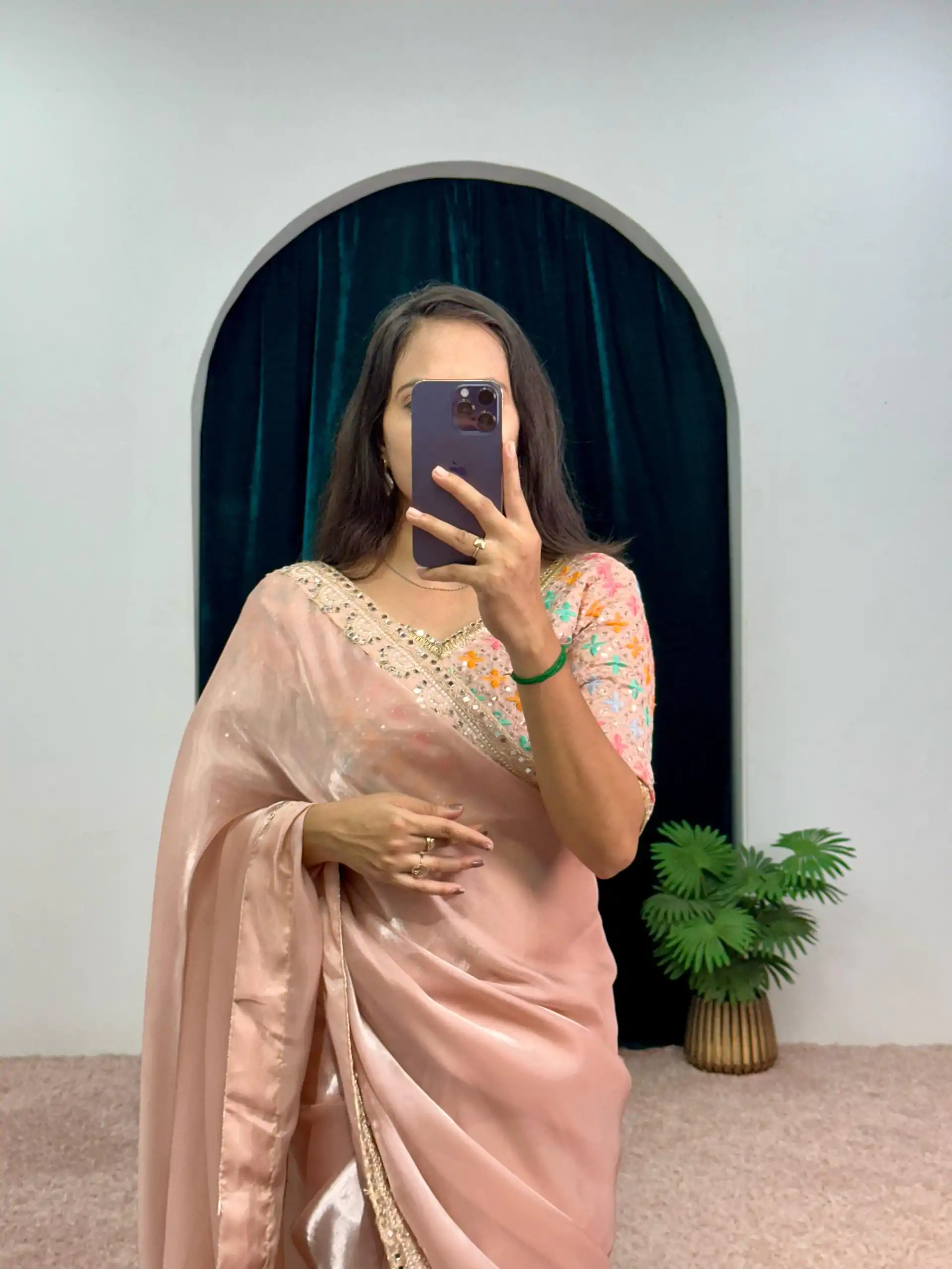 ST 473 Dusty Color Jimmy Choo Embroidery Sequins Saree Casual, Wedding, Party, Festive, Events Etc. Expected Delivery 4-6 Working Days @2449/- | Bollywood Sarees, Creative Sarees, Designer Sarees, Embroidered Sarees, Ethnic Saree, Modern Digital sarees, Party Wear Sarees, Sarees