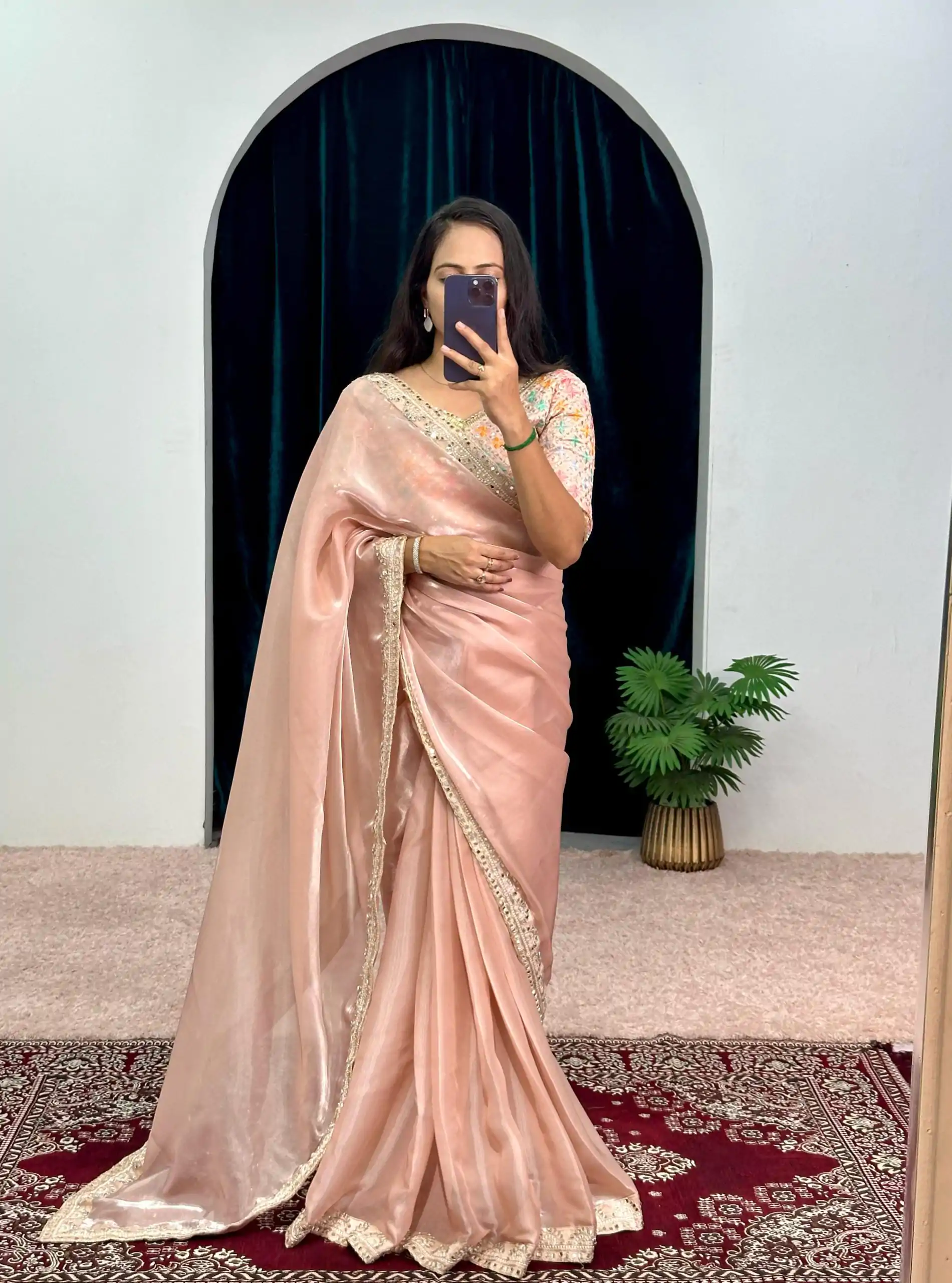 ST 473 Dusty Color Jimmy Choo Embroidery Sequins Saree Casual, Wedding, Party, Festive, Events Etc. Expected Delivery 4-6 Working Days @2449/- | Bollywood Sarees, Creative Sarees, Designer Sarees, Embroidered Sarees, Ethnic Saree, Modern Digital sarees, Party Wear Sarees, Sarees
