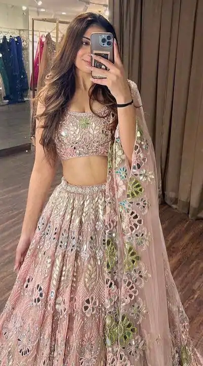 BD 1559 Light Pink Color Soft Butterfly Net Embroidered Lehenga Choli Casual, Wedding, Festive, Events Expected Delivery 4-6 Working Days @3299/- | Bollywood Lehenga, Creative Lehenga, Designer Lehenga, Embroidered Lehenga, Lehenga, Party Wear Lehenga