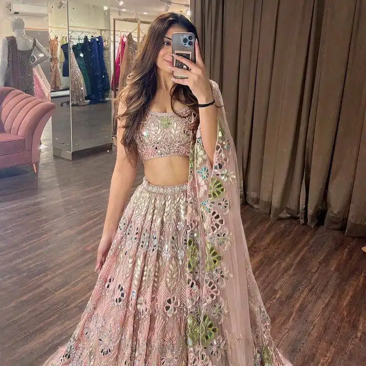 BD 1559 Light Pink Color Soft Butterfly Net Embroidered Lehenga Choli Casual, Wedding, Festive, Events Expected Delivery 4-6 Working Days @3299/- | Bollywood Lehenga, Creative Lehenga, Designer Lehenga, Embroidered Lehenga, Lehenga, Party Wear Lehenga
