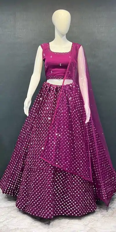 RC 241 Purple Color Heavy Georgette Embroidery Sequins Lehenga Choli Casual, Party Wedding, Festive, Events Etc. Delivery  4-6 Working Days 1999/- | Bollywood Lehenga, Creative Lehenga, Designer Lehenga, Embroidered Lehenga, Lehenga, Party Wear Lehenga