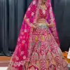 BD 1611 Pink Color Malai Satin Silk Embroidered Lehenga Choli Casual, Wedding, Festive, Events Expected Delivery 4-6 Working Days @3499/- | Bollywood Lehenga, Creative Lehenga, Designer Lehenga, Embroidered Lehenga, Lehenga, Party Wear Lehenga
