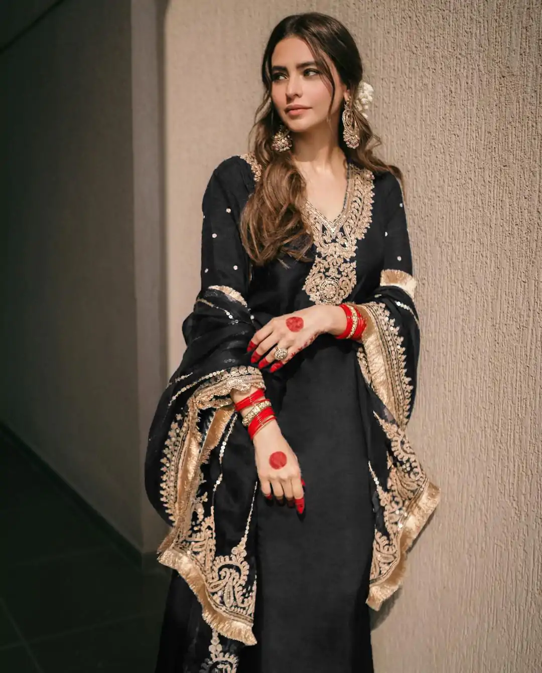 SRK 5153 Black Color Pure Chinnon Silk Embroidery Sequence Salwar Suit Wedding, Party, Festive, Events Expected Delivery 4-6 Working Days @ 1899/- | Casual Suits, Jump Suits, Creative suits, Designer Suits, Palazzo Suits, Party Wear Suits, Patiala Suits, Salwar suit, Straight Suits