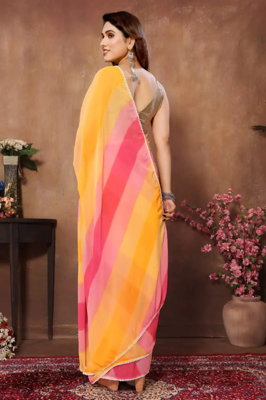   SC 273 Pink Color Pure Soft Georgette Silk Design All Over Saree , Party Wear, Events, Festivals Expected Delivery 4-6 Working Days 1599/- | Bollywood Sarees, Creative Sarees, Designer Sarees, Embroidered Sarees, Ethnic Saree, Modern Digital sarees, Party Wear Sarees, Sarees