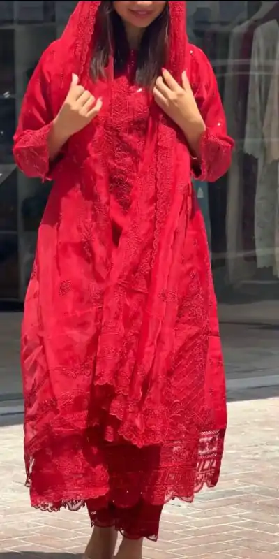 AD 161 Red Color Georgette Embroidery Work Sharara Suit Casual, Wedding, Party, Festive, Events Etc. Expected Delivery 4-6 Working Days @2049/- | Casual Suits, Jump Suits, Creative suits, Designer Suits, Palazzo Suits, Party Wear Suits, Patiala Suits, Salwar suit, Straight Suits