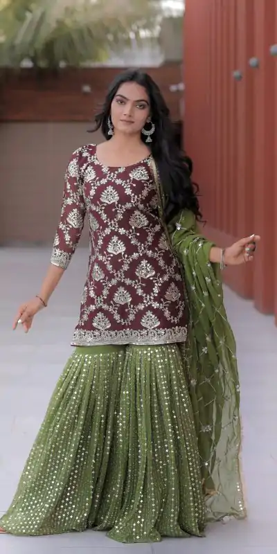 NF 1144 Maroon Color Georgette Embroidery Sequence Salwar Suit Casual, Wedding, Party, Festive, Events . Expected Delivery 4-6 Working Days @2149 | Casual Suits, Creative suits, Designer Suits, Palazzo Suits, Party Wear Suits, Patiala Suits, Salwar suit, Straight Suits