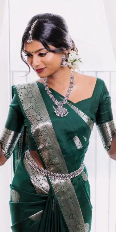 KP 4003 Silver Green Color Soft Lichi Silk Jacquard On All Over Saree Casual, Party Wear, Wedding, Events Etc. Expected Delivery 4-6 Working Days @1349/- | Bollywood Sarees, Creative Sarees, Designer Sarees, Embroidered Sarees, Ethnic Saree, Modern Digital sarees, Party Wear Sarees, Sarees