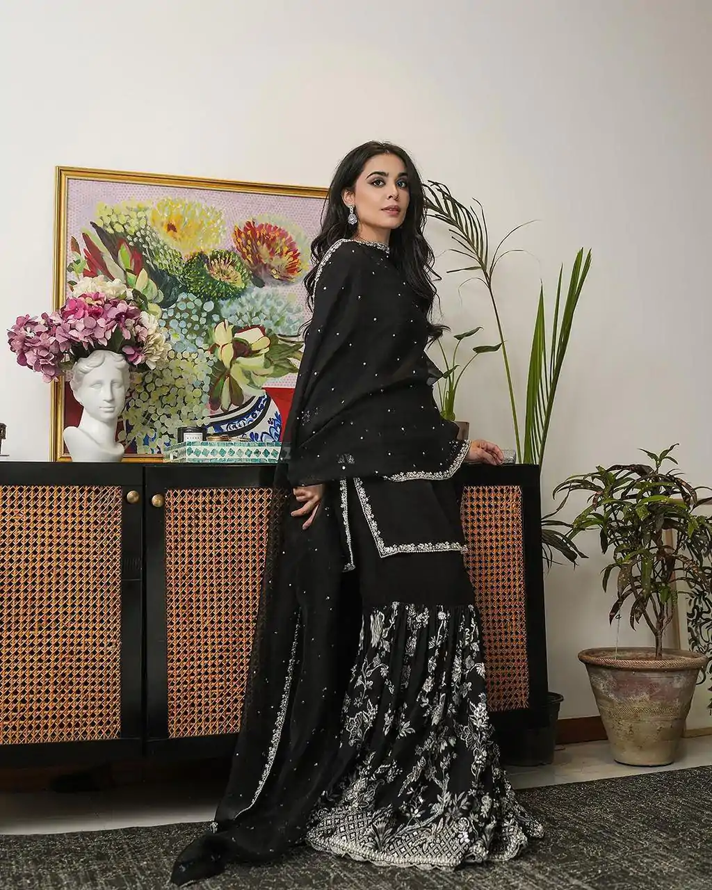 RTC 5718 Black Color Foix Georgette Thread Sequence Work Salwar Suit Wedding, Party, Festive, Events Etc. Expected Delivery 4-6 Working Days @2099/- | Casual Suits, Jump Suits, Creative suits, Designer Suits, Palazzo Suits, Party Wear Suits, Patiala Suits, Salwar suit, Straight Suits