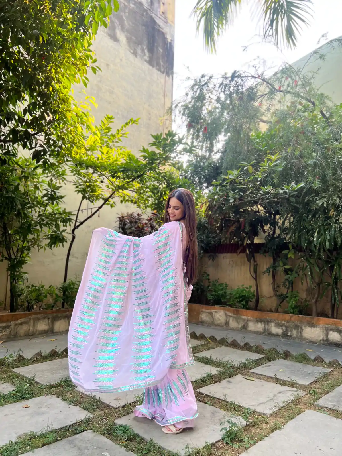 JR 574 Light Violet Color Georgette Sequence Lace border Work Saree Casual, Wedding, Festive, Events Expected Delivery  4-6 Working Days @1699/- | Bollywood Sarees, Creative Sarees, Designer Sarees, Embroidered Sarees, Ethnic Saree, Modern Digital sarees, Party Wear Sarees, Sarees