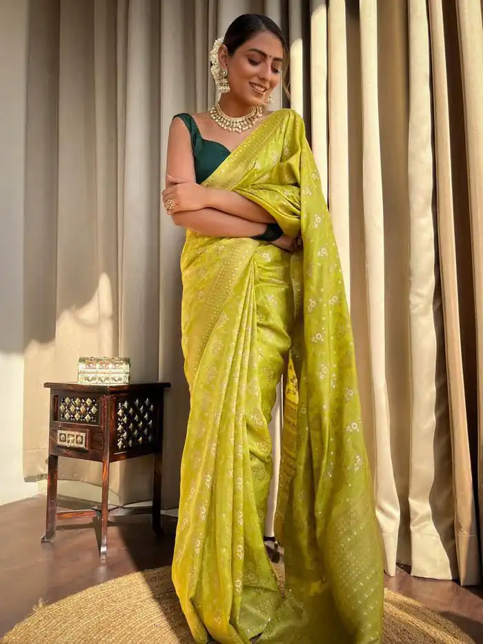 KP 5079 Mustard Color Soft Lichi Silk Jacquard On All Over Saree Casual, Party Wear, Wedding, Events Etc. Expected Delivery 4-6 Working Days @1449/- | Embroidered Sarees, Bollywood Sarees, Creative Sarees, Designer Sarees, Ethnic Saree, Modern Digital sarees, Party Wear Sarees, Sarees