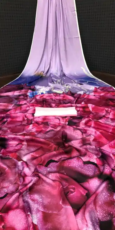 Veechis ANOKHI Pink Color Heavy Devsena Soft Silk Beautiful Digital Printed Saree Casual, Party Festive, Events. Expected Delivery 4-6 Working Days @1499 | Embroidered Sarees, Bollywood Sarees, Creative Sarees, Designer Sarees, Modern Digital sarees, Party Wear Sarees, Sarees