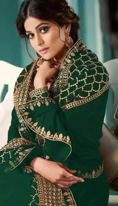 FC ASHIRWAD 8338 Green Color Georgette Embroidery Sequence Sharara Suit Wedding, Party, Festive Expected Delivery 4-6 Working Days @2549/- | Casual Suits, Jump Suits, Creative suits, Designer Suits, Palazzo Suits, Party Wear Suits, Patiala Suits, Salwar suit, Straight Suits