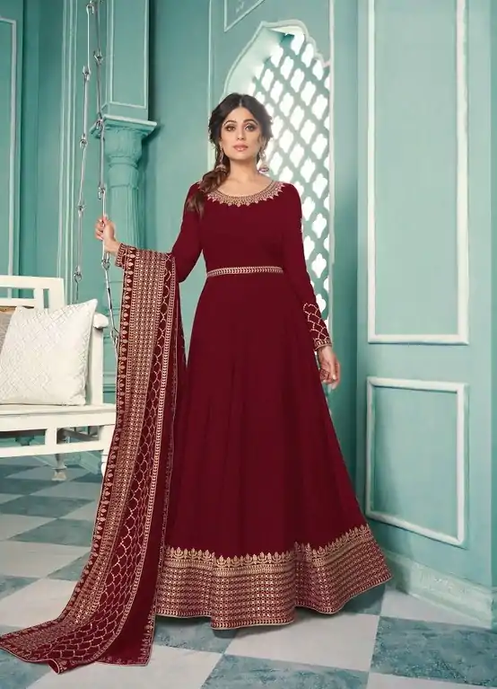 FC ASHIRWAD 8338 Maroon Color Georgette Embroidery Sequence Sharara Suit Wedding, Party, Festive Expected Delivery 4-6 Working Days  @2549/- | Casual Suits, Jump Suits, Creative suits, Designer Suits, Palazzo Suits, Party Wear Suits, Patiala Suits, Salwar suit, Straight Suits