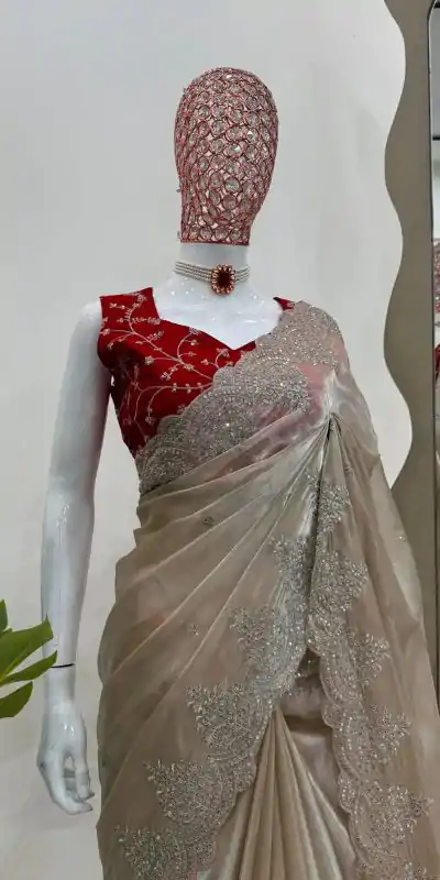 KD 500 Golden Color Jimmy choo Thread Sequence Work Saree Casual, Party, Wedding, Festive, Events Etc. Expected Delivery 4-6 Working Days @2099/- Only | Embroidered Sarees, Bollywood Sarees, Creative Sarees, Designer Sarees, Ethnic Saree, Modern Digital sarees, Party Wear Sarees, Sarees