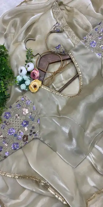 LG 1865 Golden Color Fancy Jimi Chu Embroidered Sequence Saree Party, Wedding, Festive, Events Etc., Expected Delivery 4-6 Working Days@1849/- Only | Embroidered Sarees, Bollywood Sarees, Creative Sarees, Designer Sarees, Ethnic Saree, Party Wear Sarees, Sarees