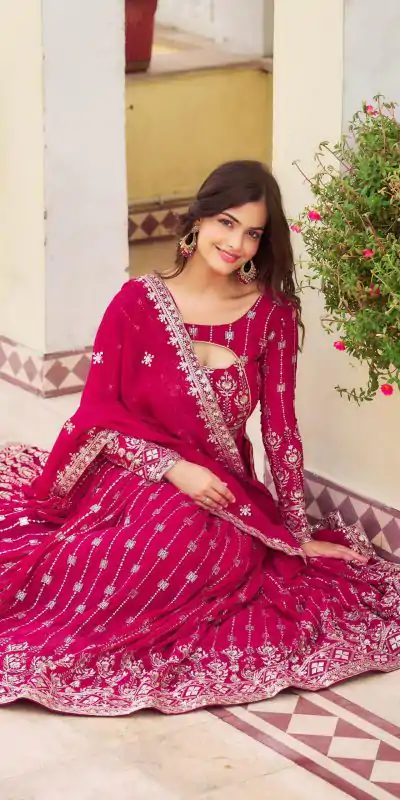 Ram 021 Rani Color Georgette Sequence Embroidery Lehenga Choli Casual, Wedding, Festive, Events Expected Delivery 4-6 Working Days @3049/- | Creative Lehenga, Bollywood Lehenga, Designer Lehenga, Embroidered Lehenga, Lehenga, Party Wear Lehenga