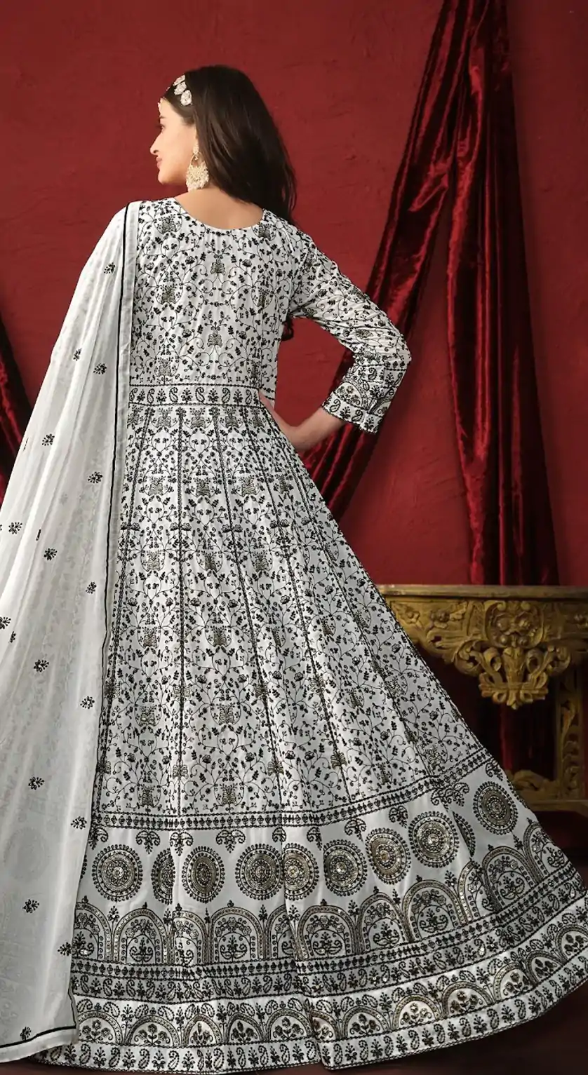 FC DANI 2911 White  Color Vaishnavi Net Embroidery Salwar Suit Wedding, Party, Festive events, Expected Delivery  4-6 Working Days @3399 | Casual Suits, Creative suits, Designer Suits, Palazzo Suits, Party Wear Suits, Patiala Suits, Salwar suit, Straight Suits