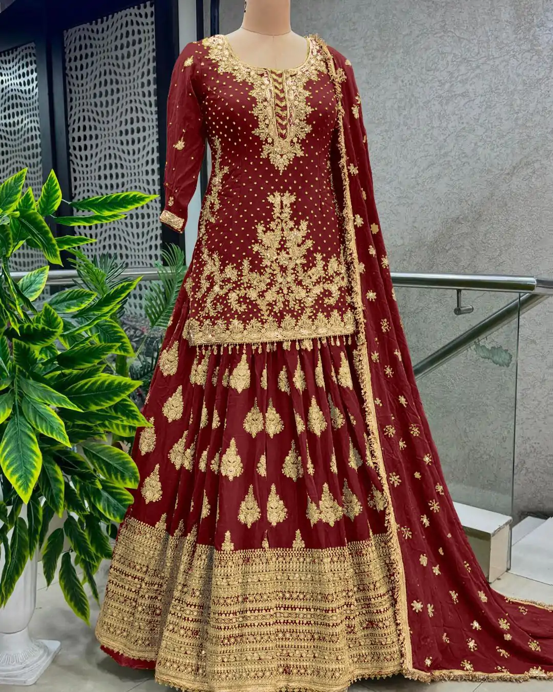 NSR 806 Red Color Pure Chinnon Silk Embroidery Lehenga Choli Casual, Party Festive, Events Etc. Expected Delivery 4-6 Working Days @2199/- | Creative Lehenga, Bollywood Lehenga, Designer Lehenga, Embroidered Lehenga, Lehenga, Party Wear Lehenga, Straight Suits