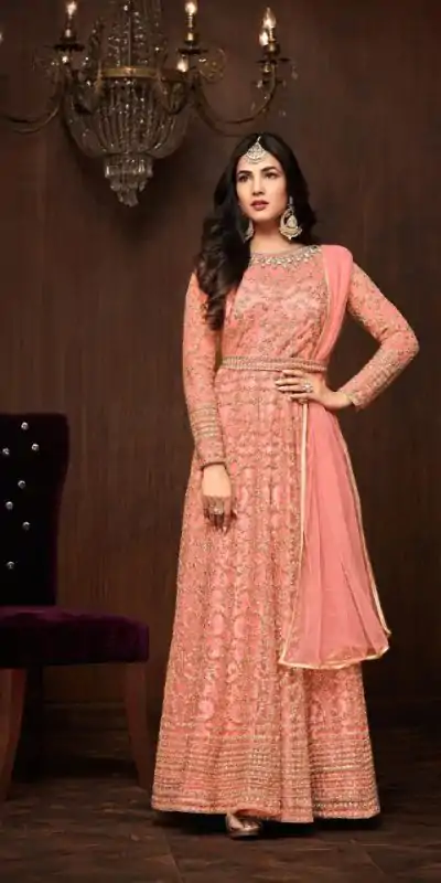 FC Maisha 1103 Light Orange Color Vaishnavi Net Embroidery Sharara Suit Wedding, Party, Festive Expected Delivery 4-6 Working Days  @2599/- | Casual Suits, Jump Suits, Creative suits, Designer Suits, Palazzo Suits, Party Wear Suits, Patiala Suits, Salwar suit, Straight Suits