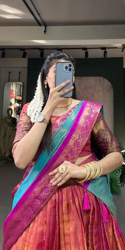 LNB 2011 Pink Color Kanjivaram Zari Weaving Work Lehenga Choli Traditional Wear, Festive, Party, Wedding, Events etc. Expected 4-6 Working Days @1899/- | Bollywood Lehenga, Creative Lehenga, Designer Lehenga, Embroidered Lehenga, Lehenga, Party Wear Lehenga