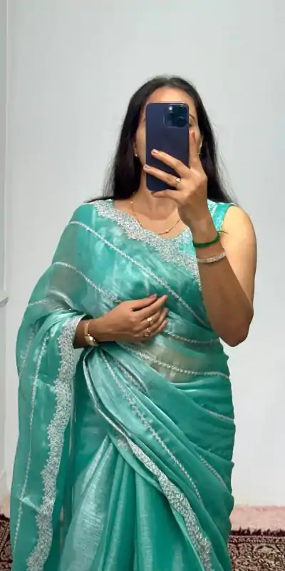 ST 476 Light Blue Color Burberry Blooming Embroidery Zari Saree Casual, Wedding, Party, Festive, Events Etc. Expected Delivery 4-6 Working Days @1899/- | Embroidered Sarees, Bollywood Sarees, Creative Sarees, Designer Sarees, Ethnic Saree, Modern Digital sarees, Party Wear Sarees, Sarees