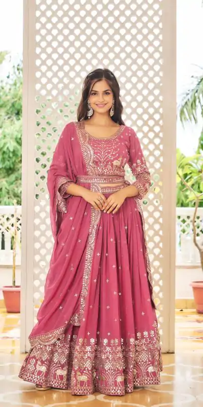 Ram 020 Raspberry Color Georgette Sequence Embroidery Lehenga Choli Casual, Wedding, Festive, Events Expected Delivery 4-6 Working Days @3049/- | Bollywood Lehenga, Creative Lehenga, Designer Lehenga, Embroidered Lehenga, Lehenga, Party Wear Lehenga