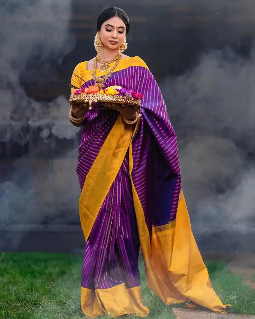 DDF POOJA Rebecca Purple Color Soft Lichi Silk Ordinary Design Rich Pallu Saree Casual, Party Wear, Events, Festivals Expected Delivery 4-6 Working @1499 | Embroidered Sarees, Bollywood Sarees, Creative Sarees, Designer Sarees, Ethnic Saree, Modern Digital sarees, Party Wear Sarees, Sarees