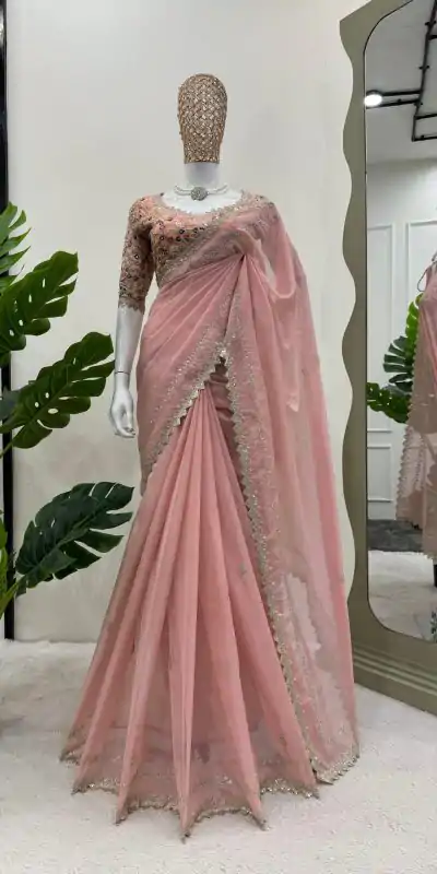 KD 497 Peach Color Tabby Silk Thread Sequence Salwar Suit Casual, Party, Wedding, Festive, Events Etc. Expected Delivery 4-6 Working Days @2049/- | Casual Suits, Creative suits, Designer Suits, Palazzo Suits, Party Wear Suits, Patiala Suits, Salwar suit, Straight Suits