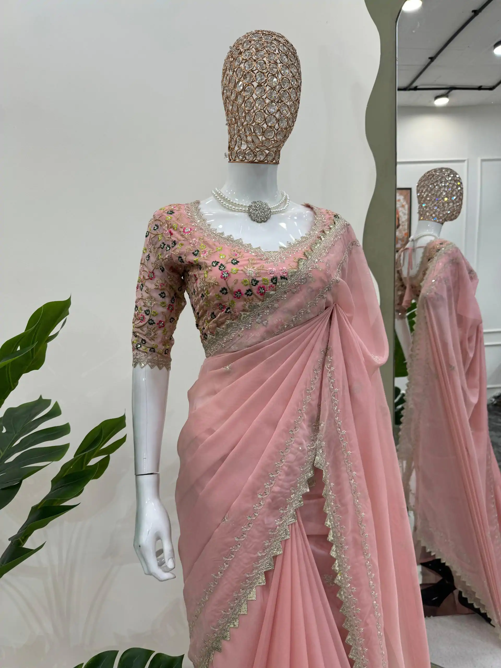 KD 497 Peach Color Tabby Silk Thread Sequence Salwar Suit Casual, Party, Wedding, Festive, Events Etc. Expected Delivery 4-6 Working Days @2049/- | Casual Suits, Creative suits, Designer Suits, Palazzo Suits, Party Wear Suits, Patiala Suits, Salwar suit, Straight Suits